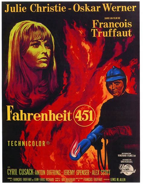 Often regarded as one of his best works, the novel presents a future american society where books are outlawed and firemen. Fahrenheit 451 (1966) (French Release Version) Director ...