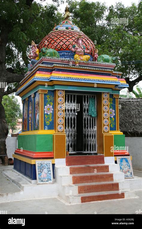 Small Hindu Temple Chennai India Stock Photo Royalty Free Image