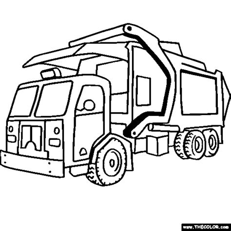 Garbage Truck Coloring Pages For Kids Automotive News