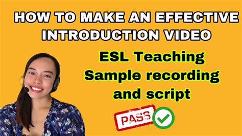 1 Minute Self Introduction Video Very Effective Tips And Sample