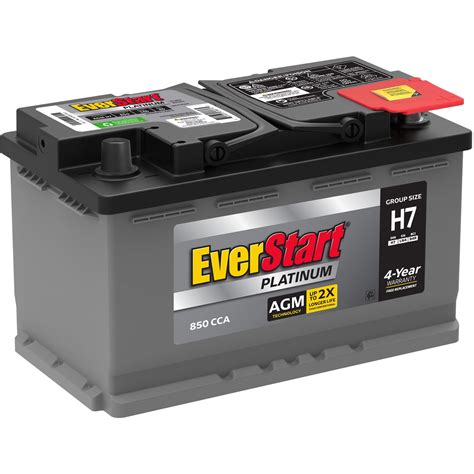 EverStart Platinum AGM Battery Group Size H7 12 Volt 850 CCA