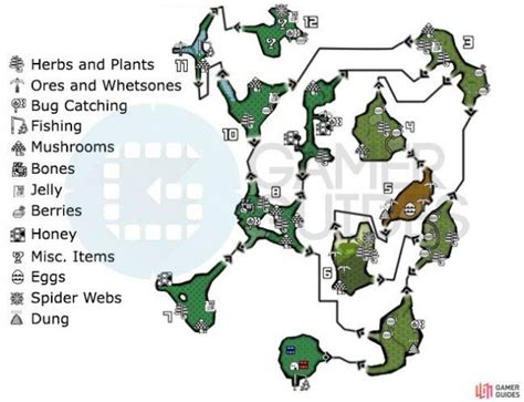Verdant Hills General Areas Area Maps Monster Hunter Generations