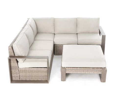 Broyhill Crestfield All Weather Wicker Cushioned Patio Sectional