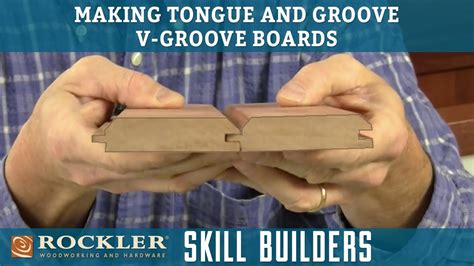 How To Make Tongue And Groove V Groove Boards Rockler Skill Builders