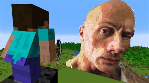 I Built The Rock In Survival Minecraft Youtube