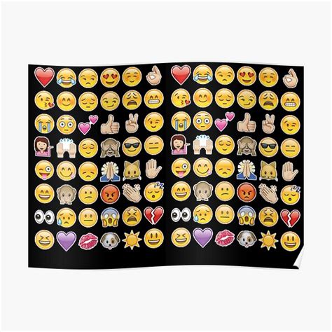 Emoji Face Posters Redbubble