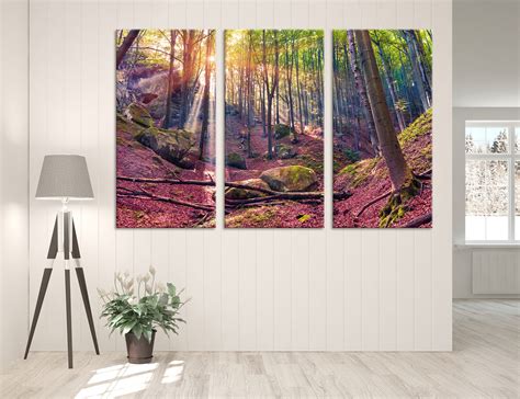 Magical Forest Canvas Magical Forest Print Magical Forest Etsy