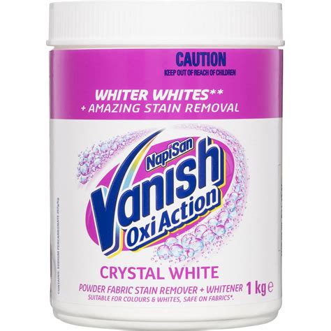 Vanish Napisan Inwash And Soaker Oxiaction Crystal White 1kg Woolworths