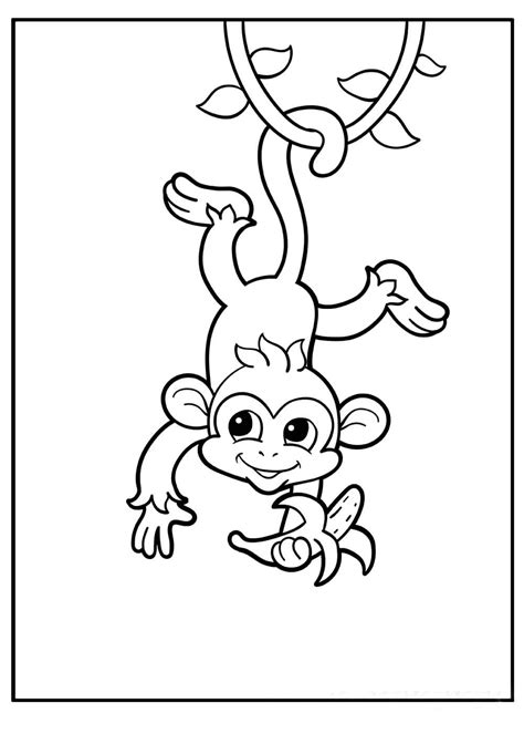 Desenhos De Macaco Para Colorir Imprimir E Pintar Colorirme