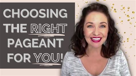 196 How To Choose The Right Pageant For You Win A Pageant