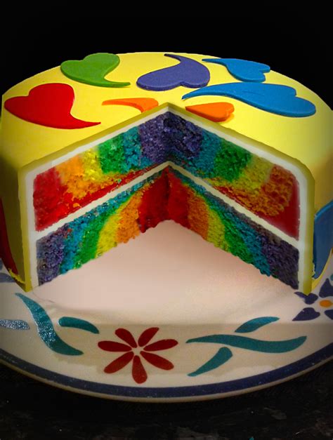 How To Make A Rainbow Layer Cake Using White Chocolate Mud Recipe