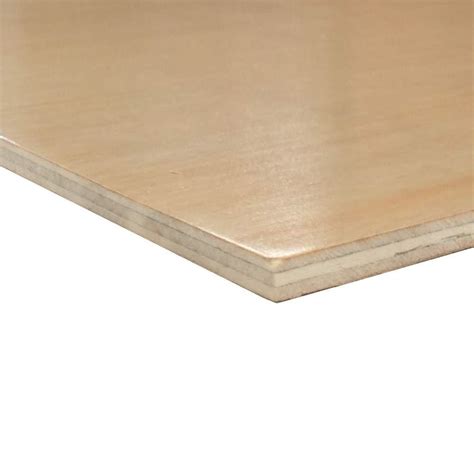 Prefinished 1 Side Birch Plywood Common 14 In X 4 Ft X 8 Ft