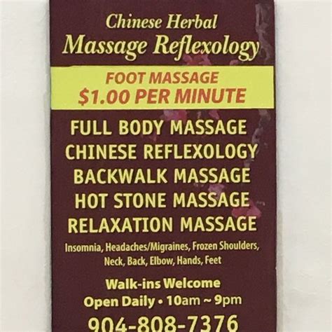 Chinese Herbal Massage And Reflexology St Augustine All You Need To Know