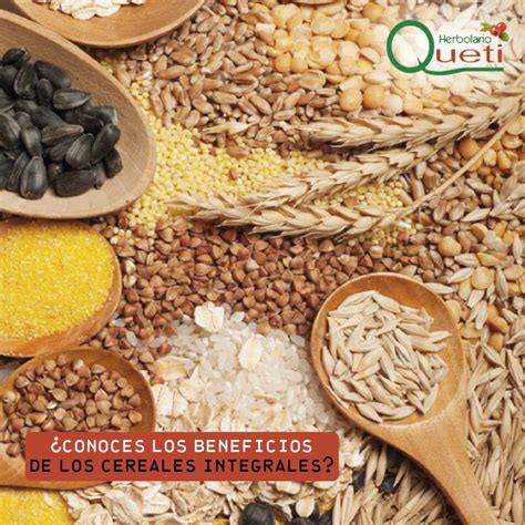 ¿conoces Los Beneficios De Los Cereales Integrales Herbolario Queti