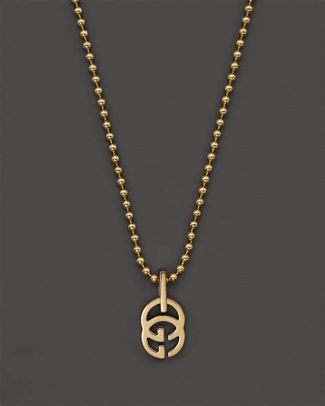 Gucci 18k Yellow Gold Running G Necklace 1771 Bloomingdales