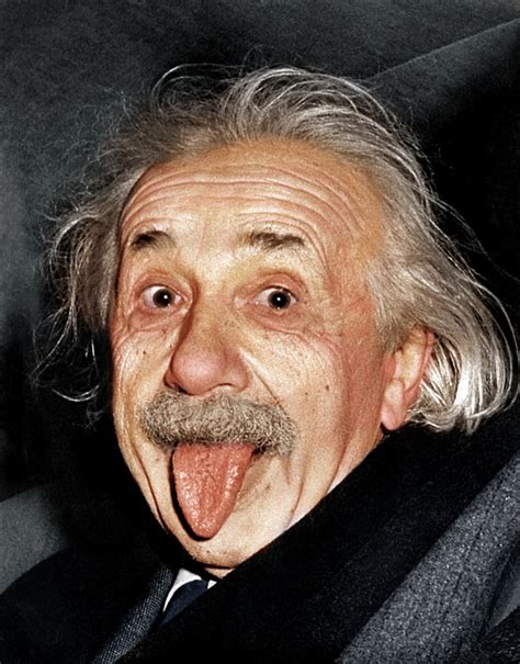Einstein Jokes Albert Einstein Sticking Tongue Humor And Funny
