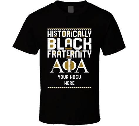 Historically Black Fraternity Alpha Phi Alpha Black Old Gold 1906 Hbcu