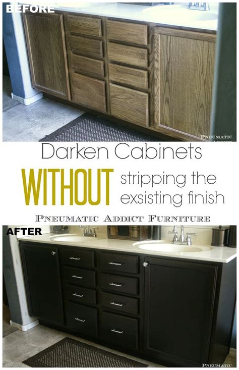 You'll spend a lot of time cleaning, sanding and spackling before you can even think about putting on paint for the kitchen cabinet refinishing project. How To Restain Wood Cabinets Without Sanding | www.cintronbeveragegroup.com