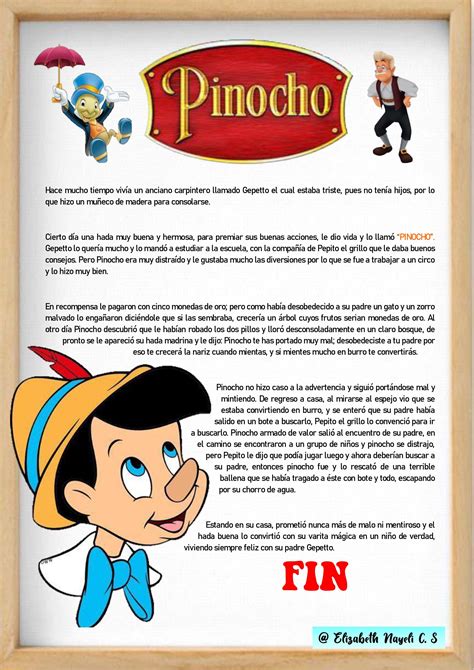 Cuento Cuento De Pinocho Poners