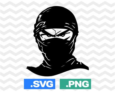 Ninja Svg File Ninja Svg Files Ninja Png Cut File Ninja Etsy