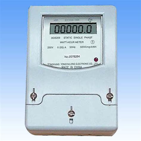Single Phase Electronic Watt Hour Lcd Meter Dds 1y China Energy
