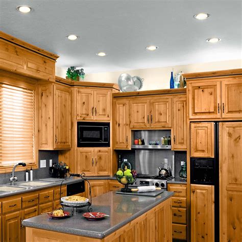 I would like to paint them but looking through many web pages of painting cabinets i find very litle advice when it comes to knotty pine other than refinishing. kitchen recessed ceiling lights lighting ideas installing ...