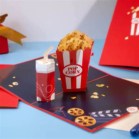 Popcorn Pop Up Karte Papercrush