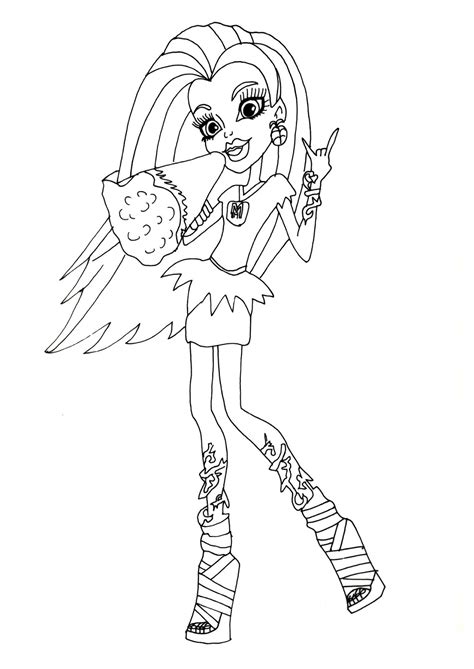 Free Printable Monster High Coloring Pages: Venus Mcflytrap Ghouls