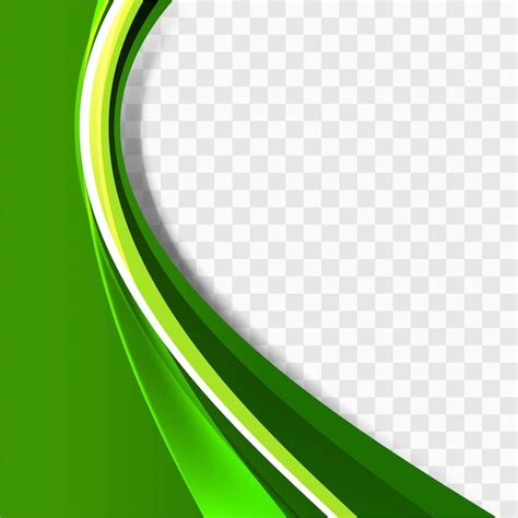 Free Vector Green Wavy Background Template