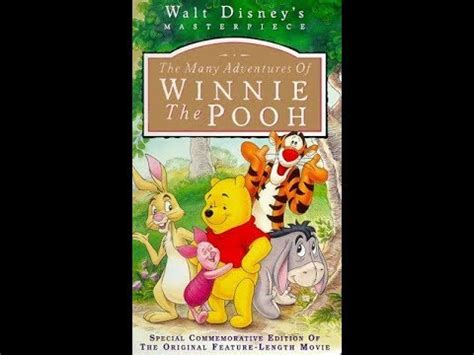 Opening To The Many Adventures Of Winnie The Pooh 1996 VHS YouTube