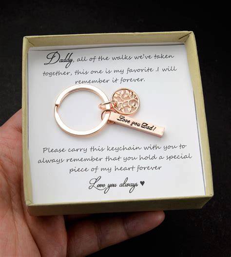 Wedding gift for bride who lost father. fathers keychain Father of the Bride Gift from Bride ...