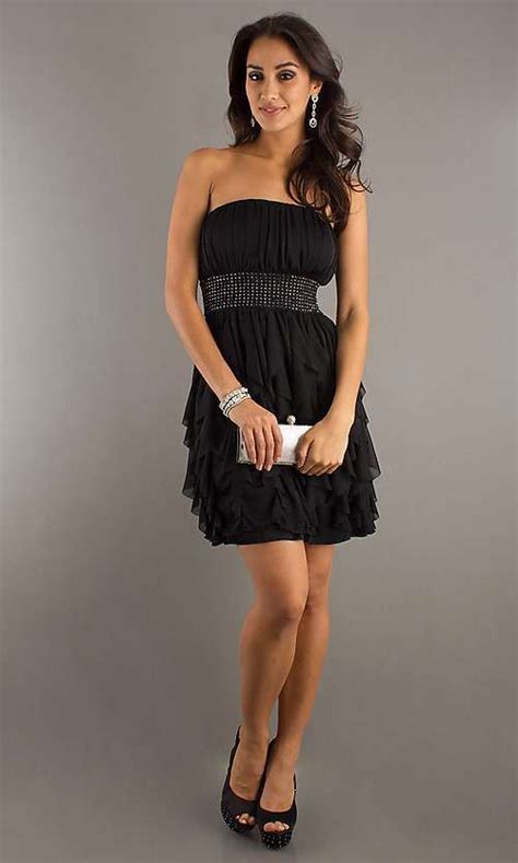 Very Short Black Dress Pick Up Online Short Strapless Black Dress