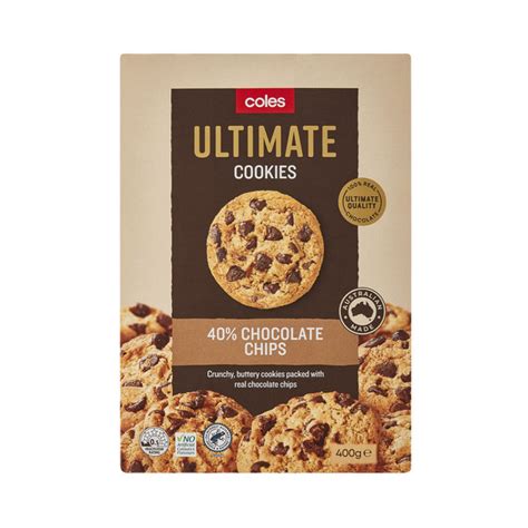 Buy Coles Ultimate Cookies 40 Chocolate Chip 400g Coles