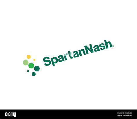 Spartannash Rotated Logo White Background Stock Photo Alamy