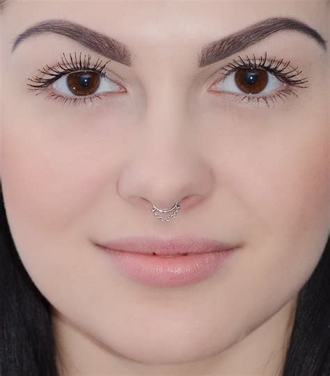 SEPTUM RING Silver Septum Piercing Small Nose Ring