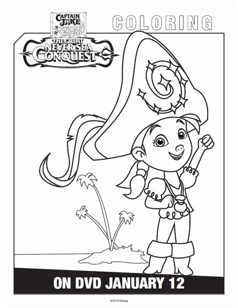 Captain Jake And The Neverland Pirates Coloring Pages Clip Art Library