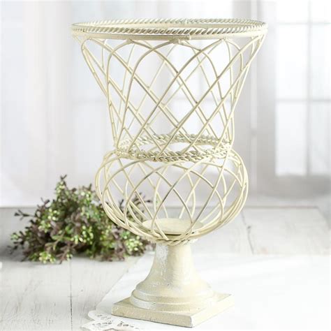 Ivory Wired Pedestal Pillar Candle Holder Candles And Accessories