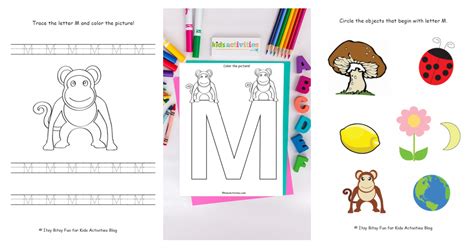 Free Letter M Worksheets For Preschool And Kindergarten