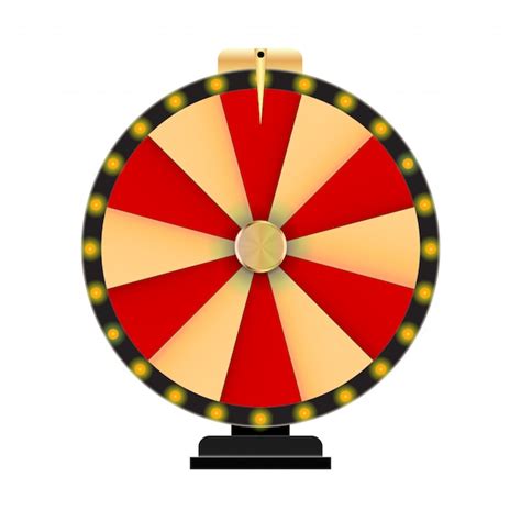 Wheel Of Fortune Lucky Icon With Place For Text Premium Vector