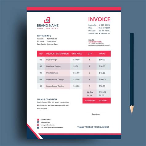 Modern Invoices Template Template Download On Pngtree Invoice
