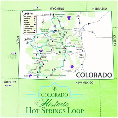 Map Of Natural Hot Springs In Colorado Maping Resources
