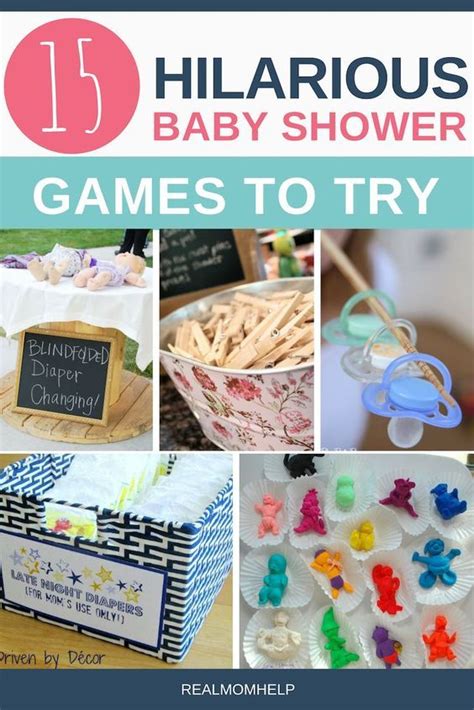 15 Hilarious Baby Shower Games Simple Baby Shower Fun Baby Shower