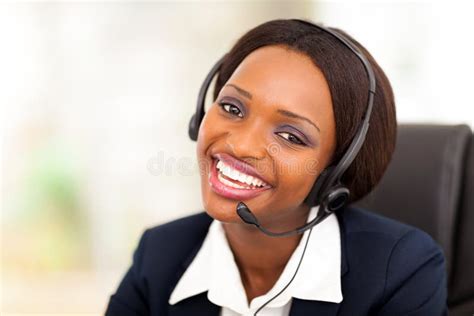 African Call Center Operator Royalty Free Stock Photo Image 28753165