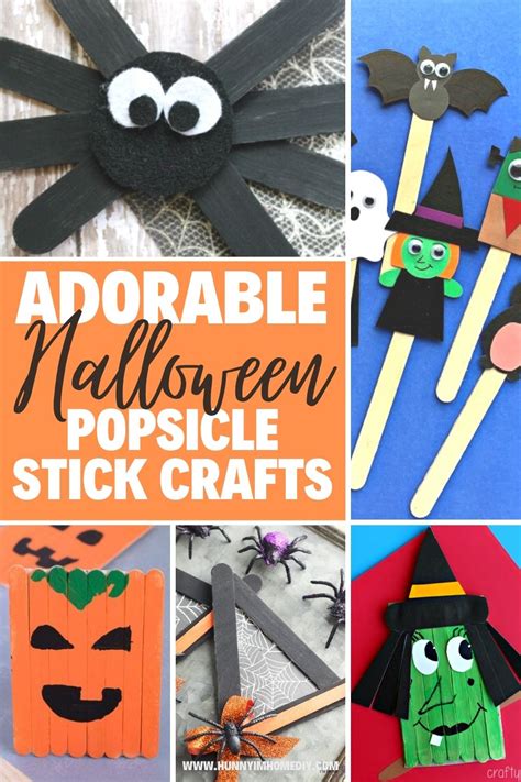 12 Adorable Halloween Popsicle Stick Crafts Hunny Im Home
