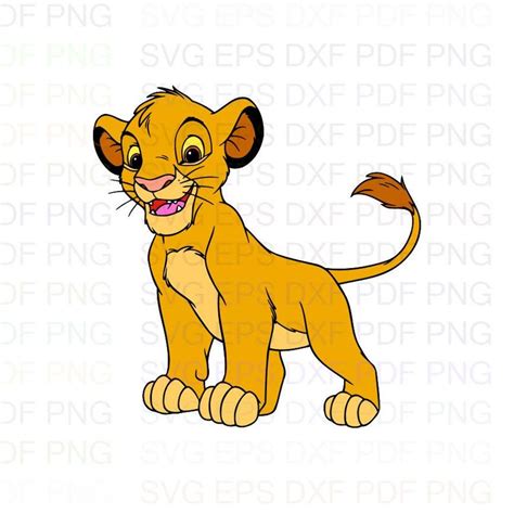 Simba The Lion King 3 Svg Dxf Eps Pdf Png Cricut Cutting Etsy