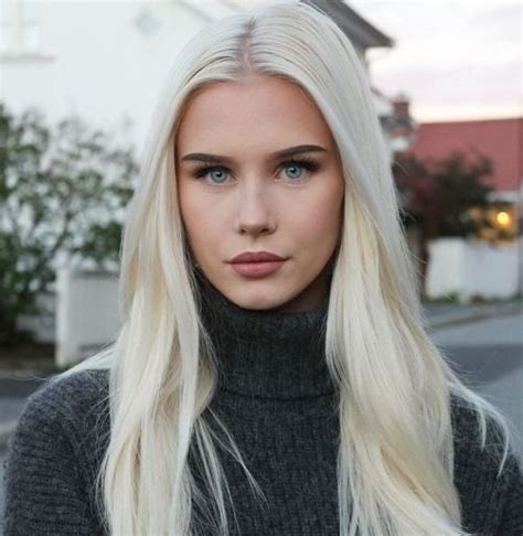 Beautiful Nordic Women Norwegian Woman Tumblr White Blonde Hair
