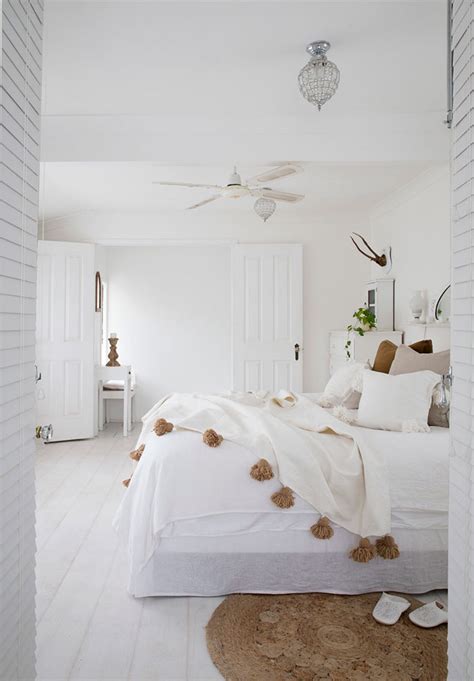 So if you're already a boho enthusiast or you're just putting out. All white boho inspired home - Lanalou Style