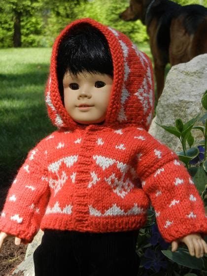 Hooded Doll Sweater Knitting Patterns And Crochet Patterns From