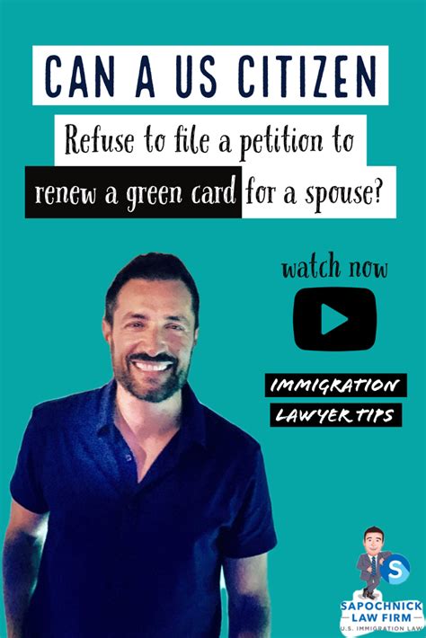 The application process for a green card based on marriage involves multiple steps, such as submitting forms and documents and attending an interview with u.s. Can a US citizen refuse to file petition to renew a green card for a spouse? | Lawyer Tips in ...