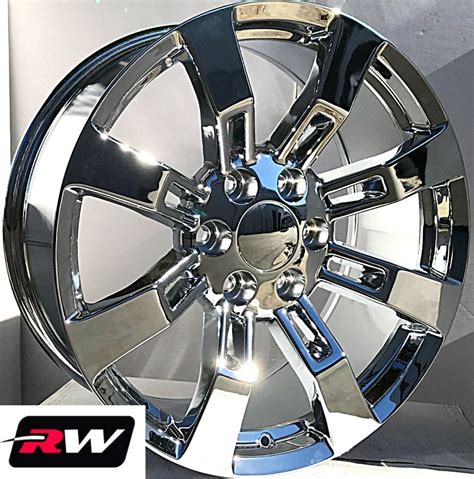 20 Inch Chevy Tahoe Factory Style Denali Wheels Ck375 Chrome Rims 6x139